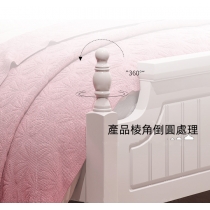 法式貴族 實木公主床 *4呎/5呎/6呎(不包床褥)(IS3254)