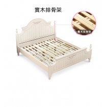 歐陸華麗  實木公主床 *4呎/5呎/6呎(不包床褥)(IS4777)