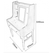 北歐實木白蠟木系列梳妝枱72cm(IS6514)