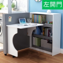 兒童皇國 創意兒童旋轉折疊桌 書架書櫃組合一體小戶型電腦台 書櫃（IS8062)