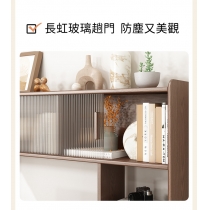 日式實木橡木系列 一體式書架 伸縮書枱 電腦枱100/120/140cm (IS8398)