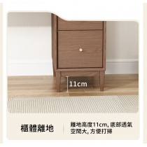日式實木橡木系列 一體式書架 伸縮書枱 電腦枱100/120/140cm (IS8398)