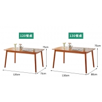 日式實木橡木系列 餐桌/餐桌椅组合*120/130/140/150/160cm (IS8426)