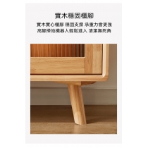 日式實木橡木系列 餐邊櫃 收納邊櫃 儲物櫃 80/118cm (IS8436)