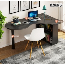 (陳列品一張$999,160cm白楓色) 時尚系列學校家具 轉角電腦桌 帶書架櫃組合書台 100/120/140/160cm (IS8438)
