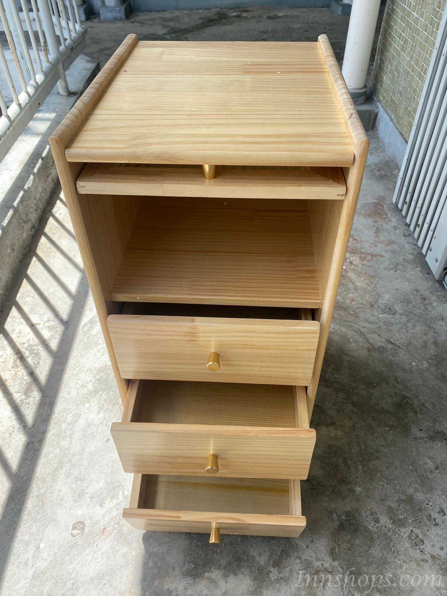 芬蘭實木松木系列 小型床邊櫃 床頭櫃/茶几 33cm (IS8336)