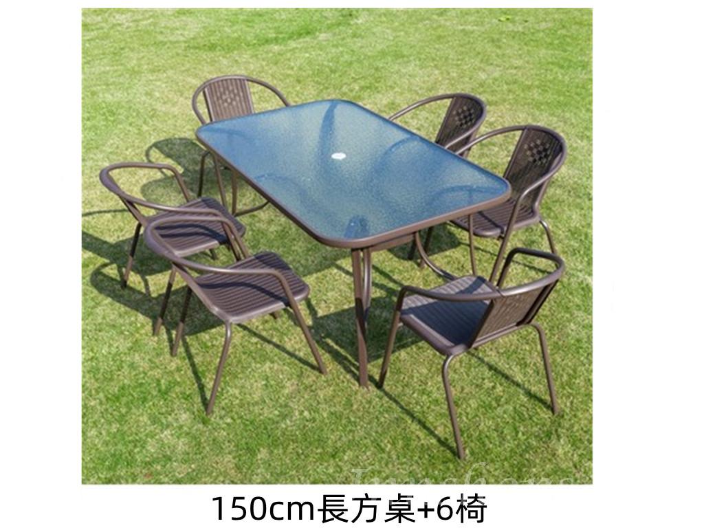 戶外學校家具休閒方桌椅120cm/150cm（IS8489）