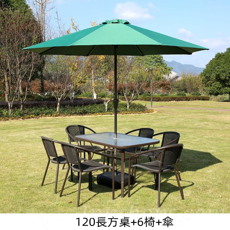 戶外學校家具休閒方桌椅帶傘80cm/120cm/150cm（IS8491）