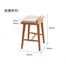 日式大容量伸縮 梳妝台 送妝凳82cm-105cm（IS8477）