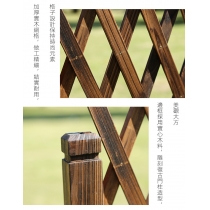 戶外學校家具圍欄護欄 伸縮花架裝飾木籬笆 隔斷防腐木柵欄150cm/160cm/180cm/200cm/220cm(IS8480)