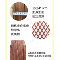 戶外學校家具圍欄護欄 伸縮花架裝飾木籬笆 隔斷防腐木柵欄150cm/160cm/180cm/200cm/220cm(IS8480)