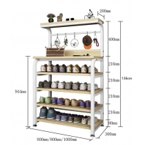 時尚系列 簡易鞋架 多功能衣帽架鞋櫃*60/80/100cm (IS8486)
