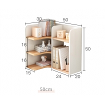 時尚 轉角書架 小型桌面置物架*50/60cm (IS8492)