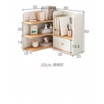 時尚 轉角書架 小型桌面置物架*50/60cm (IS8492)