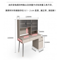 北歐格調系列 輕奢多功能伸縮梳妝台書桌儲物櫃 送妝凳80cm/100cm/120cm(IS8495)