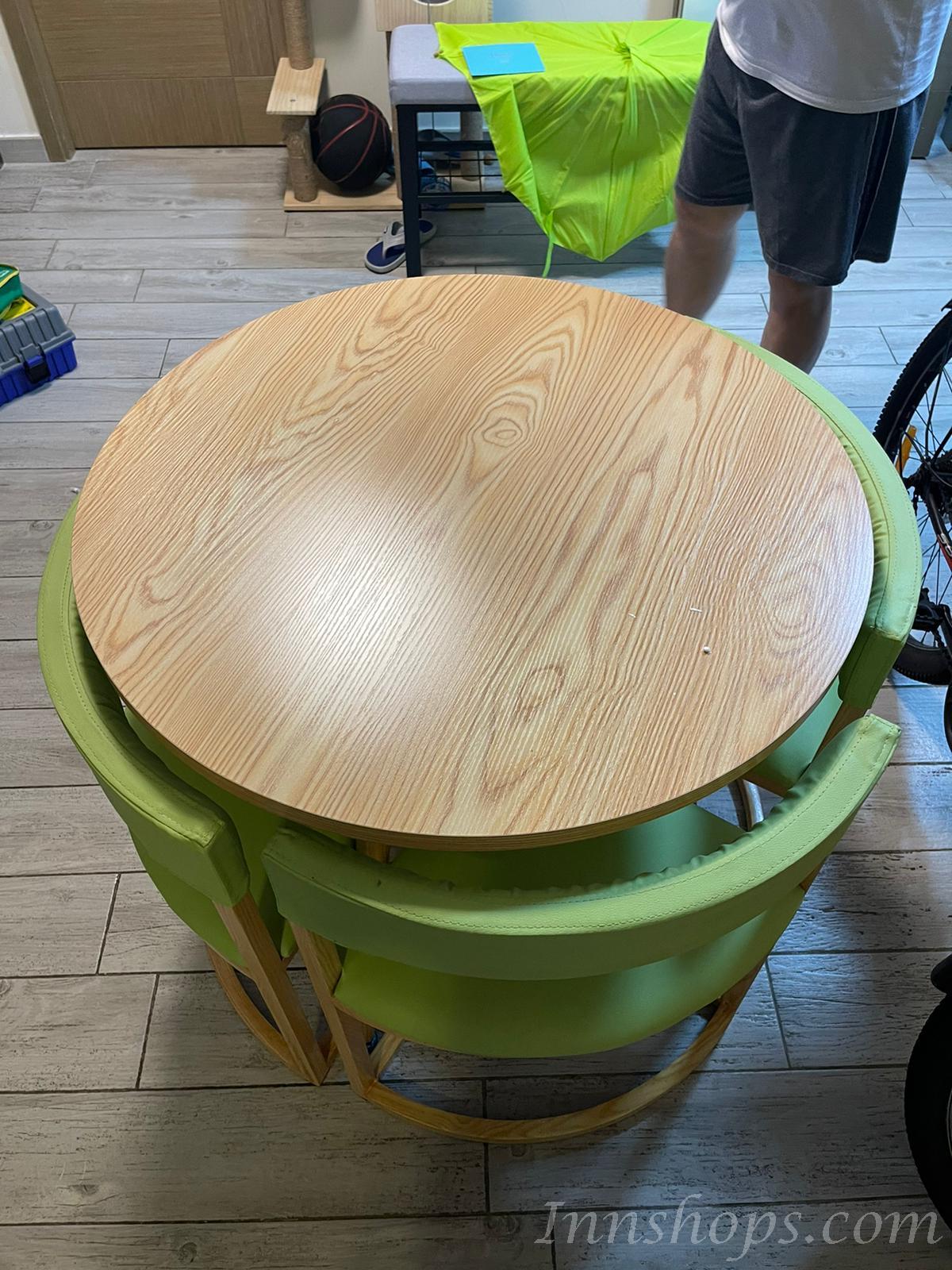 時尚系列 學校家具簡約小圓桌可收納桌椅子 80cm (IS8265)