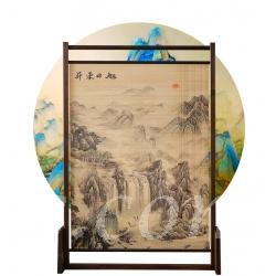 中式實木座屏 藝術裝飾隔斷墻屏風100cm/120cm/150cm(IS8506)