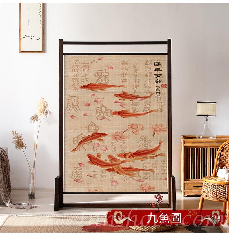 中式實木座屏 藝術裝飾隔斷墻屏風100cm/120cm/150cm(IS8506)