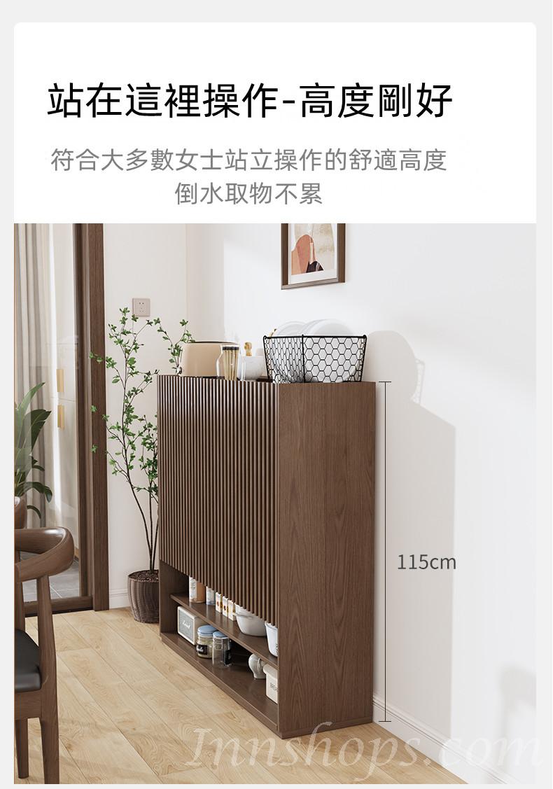 日式實木橡木系列  儲物櫃 餐邊櫃80cm/100cm/120cm（IS8534）