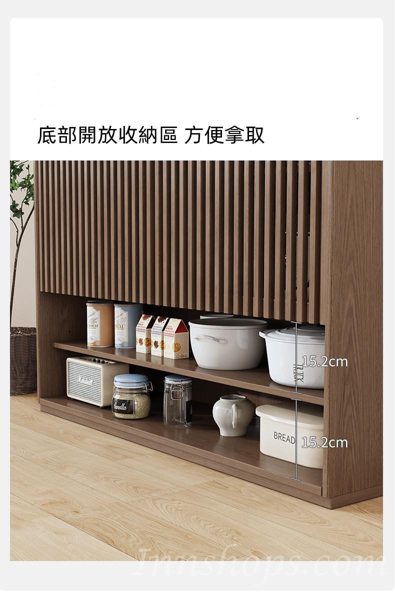 日式實木橡木系列  儲物櫃 餐邊櫃80cm/100cm/120cm（IS8534）