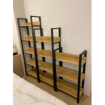 陳列品一個$499，全白色，W80*D30*H106CM書架 置物架 展示陳列架 屏風*可訂造呎吋 60cm/80cm/100/120cm (IS5457)