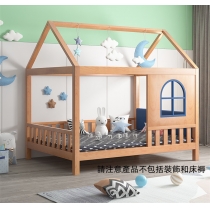 兒童皇國 全實木櫸木樹屋床 小屋單人床雙人床 小朋友床 100/120/135/150cm(IS8501)