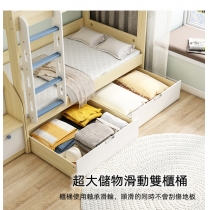 兒童皇國  雙層床 碌架床 小朋友床 90cm/100cm/120cm/135cm(不包床褥)（IS8505）