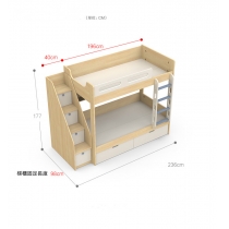兒童皇國  雙層床 碌架床 小朋友床 90cm/100cm/120cm/135cm(不包床褥)（IS8505）