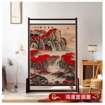 中式實木座屏 藝術裝飾隔斷墻屏風100cm/120cm/150cm(IS8506)