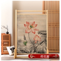 中式實木座屏 藝術裝飾隔斷墻屏風100cm/120cm/150cm(IS8506)