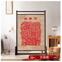 中式實木座屏 藝術裝飾隔斷墻屏風100cm/120cm/150cm(IS8506)