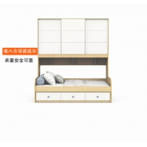 兒童皇國 多功能衣櫃床 小朋友床 90cm/100cm/120cm/135cm/150cm(不包床褥)(IS8518)