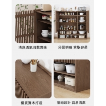 日式實木橡木系列  儲物櫃 餐邊櫃80cm/100cm/120cm（IS8534）