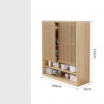 日式實木橡木系列  儲物櫃 餐邊櫃80cm/100cm/120cm（IS8534）