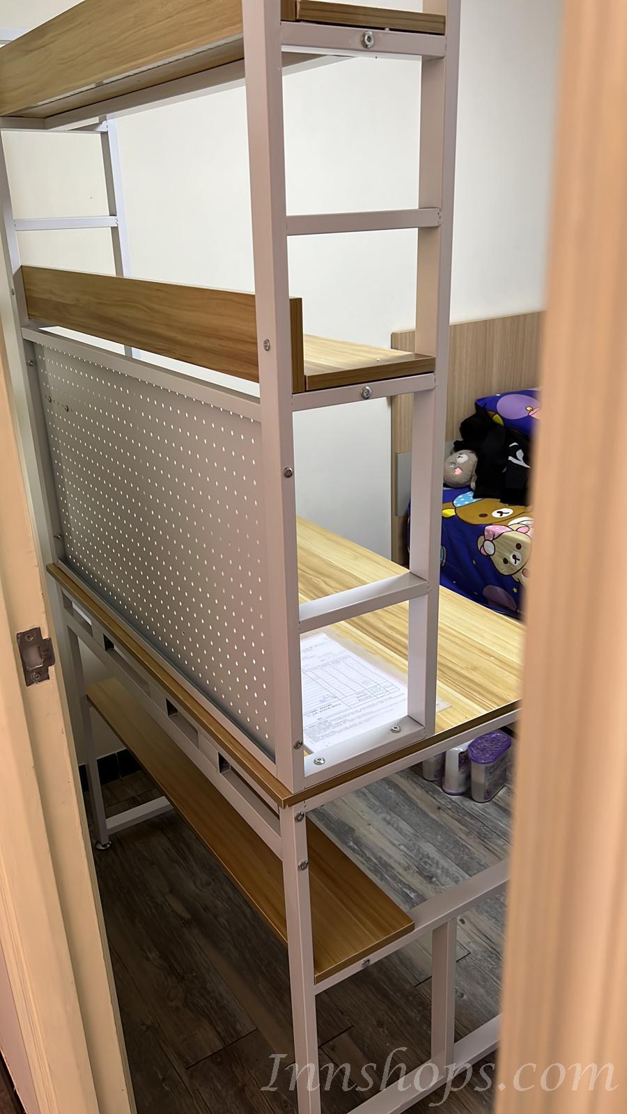 時尚 學校家具洞洞板置物架 書架書枱 電腦枱 80/100/120/140/160cm (IS8500)