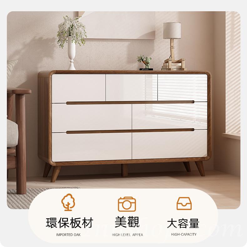 北歐 胡桃色斗櫃收納櫃儲物櫃65cm/120cm/150cm（IS8545）