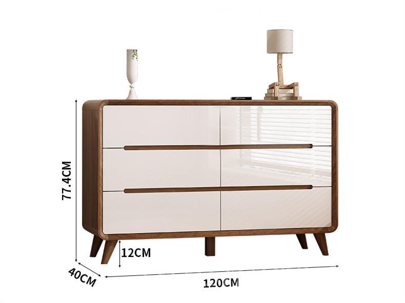 北歐 胡桃色斗櫃收納櫃儲物櫃65cm/120cm/150cm（IS8545）