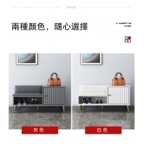北歐輕奢進門 長凳 軟包換鞋凳鞋櫃 80cm/100cm（IS8573）