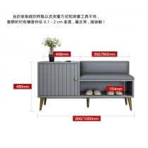 北歐輕奢進門 長凳 軟包換鞋凳鞋櫃 80cm/100cm（IS8573）