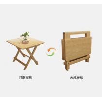 日式實木橡木系列 摺疊餐枱 / 餐枱櫈組合 60/70/80/90cm (IS8585)