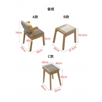 日式實木橡木系列 摺疊餐枱 / 餐枱櫈組合 60/70/80/90cm (IS8585)