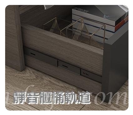 北歐品味系列 多用途儲物床架配邊櫃 120/150 x 209.5(不包床褥) (IS7589)