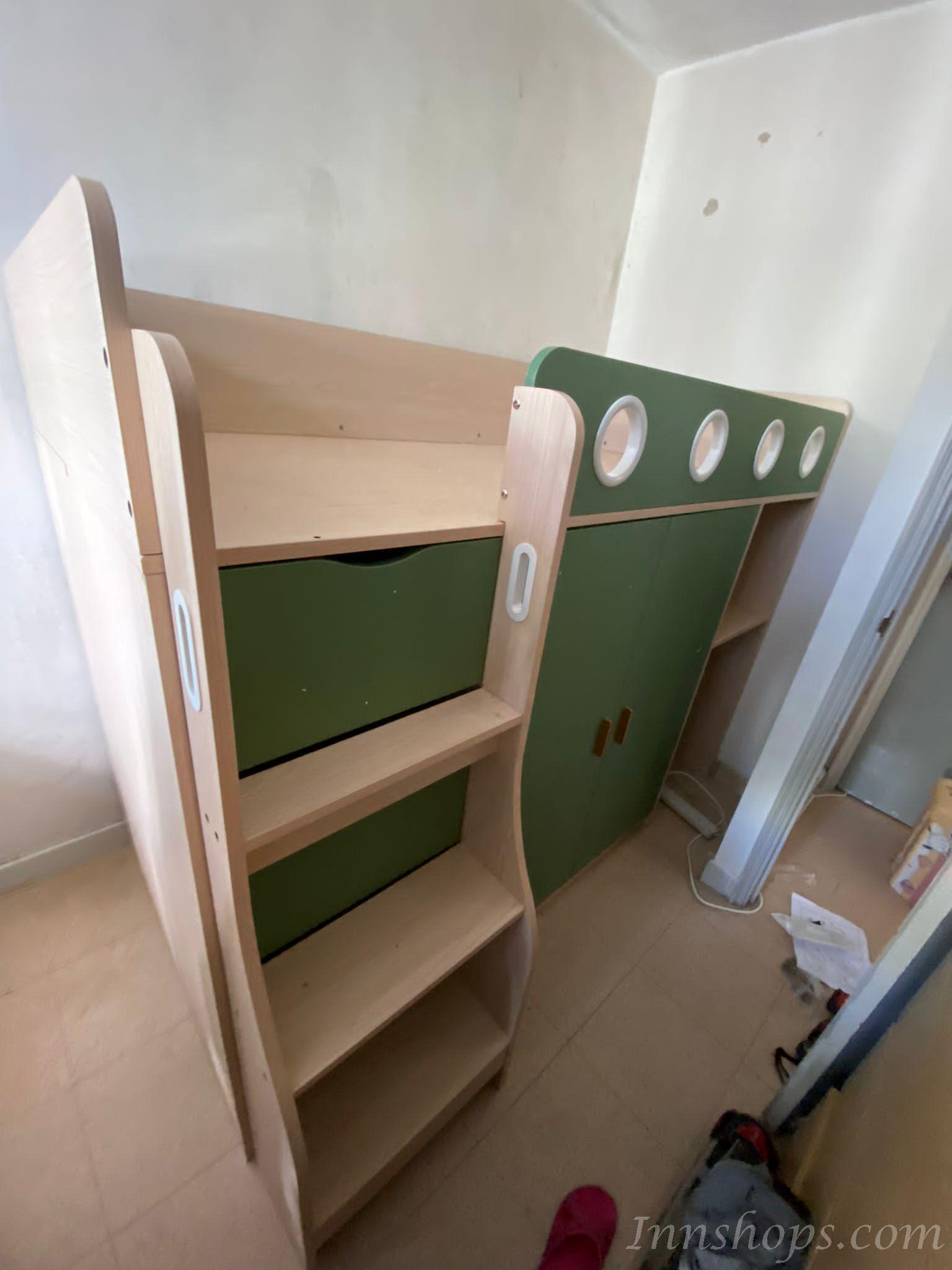 兒童皇國 兒童床帶書桌多功能床 家具組合套裝 90/120cm (不包床褥)(IS8175)