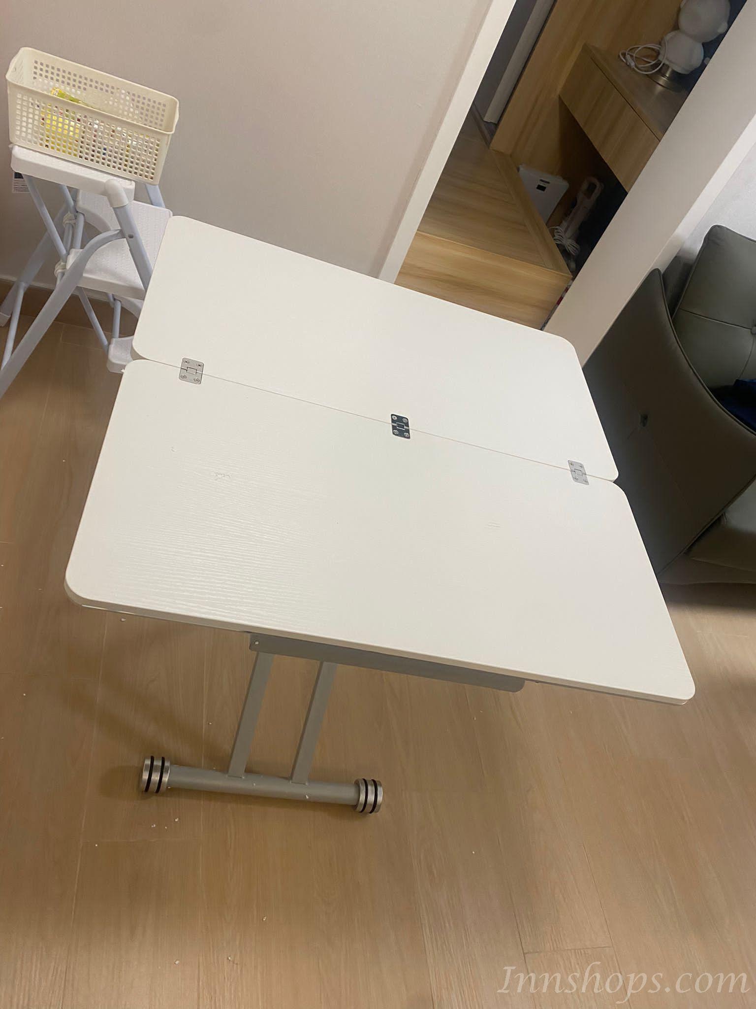 時尚系列 多功能可移動 折疊升降茶几餐桌兩用 80/90/100cm (IS8261)hold