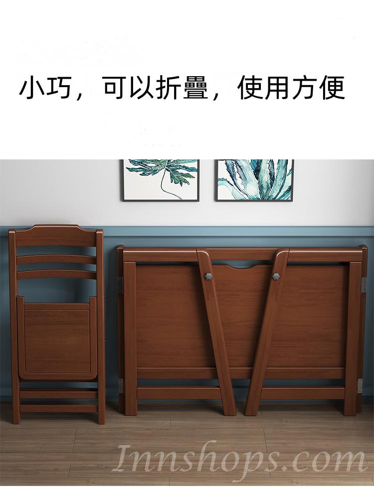 日式實木橡木系列 可折疊書桌簡易電腦桌學習桌80cm/100cm（IS8605）