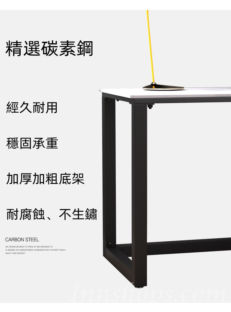 北歐 岩板L型轉角書桌書架組合120cm/140cm/160cm/180cm（IS8637）