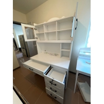 田園純白.象牙白 書枱電腦枱 100cm/120cm (IS6593)