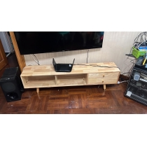 日式實木全實木橡木電視櫃/茶几組合簡約客廳(IS7894)