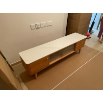 北歐實木紅橡木系列 實木岩板電視櫃 150cm/180cm/200cm (IS8129)