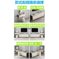 北歐輕奢岩板 90cm梳妝枱帶鏡可配搭收納/電視櫃(6款選擇) (IS8604)